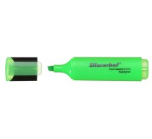 Текстовыделитель Silwerhof Blaze 108036-03 скошенный пиш. наконечник 1-5мм зеленый картон