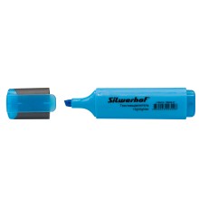 Текстовыделитель Silwerhof Blaze 108036-07 скошенный пиш. наконечник 1-5мм голубой картон