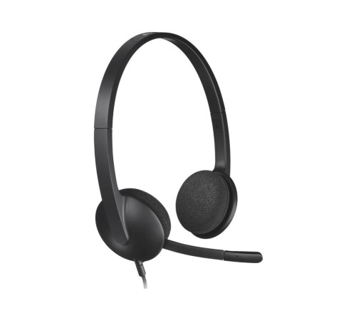 Гарнитура Logitech H340 (USB, кабель 1.8м) (арт. 981-000509, M/N: A-00044)