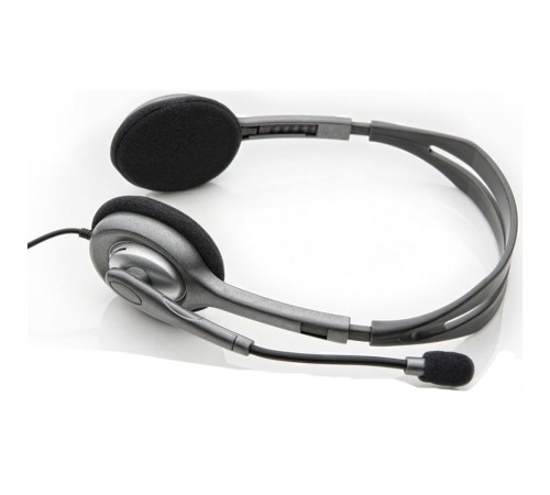 Гарнитура Logitech H110 (2 x 3.5мм, кабель 1.8м) (арт. 981-000472, M/N: A-00021)