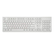 Клавиатура Оклик 505M белый USB slim