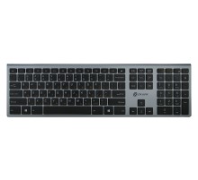 Клавиатура Оклик 890S серый USB беспроводная slim