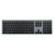 Клавиатура Оклик 890S серый USB беспроводная slim