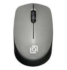 Мышь Оклик 486MW серый/черный оптическая (1000dpi) беспроводная USB (2but)