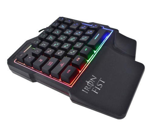Игровой блок Оклик 701G IRON FIST черный USB for gamer LED (подставка для запястий) Игровой блок Оклик 701G IRON FIST черный USB for gamer LED (подставка для запястий)