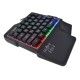 Игровой блок Оклик 701G IRON FIST черный USB for gamer LED (подставка для запястий)