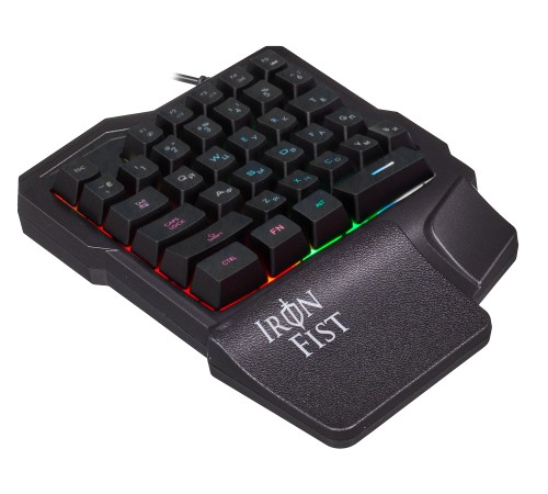 Игровой блок Оклик 701G IRON FIST черный USB for gamer LED (подставка для запястий) Игровой блок Оклик 701G IRON FIST черный USB for gamer LED (подставка для запястий)