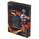Игровой блок Оклик 701G IRON FIST черный USB for gamer LED (подставка для запястий)