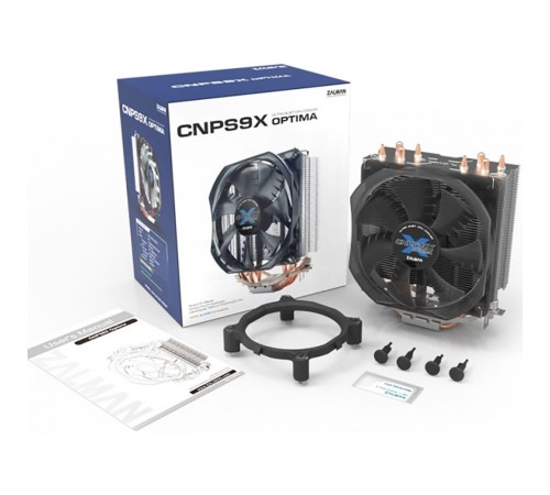 Устройство охлаждения(кулер) Zalman CNPS9X Optima Soc-FM2+/AM2+/AM3+/AM4/1150/1151/1155 4-pin 16-26dB Al+Cu 180W 594gr LED Ret Устройство охлаждения(кулер) Zalman CNPS9X Optima Soc-FM2+/AM2+/AM3+/AM4/1150/1151/1155 4-pin 16-26dB Al+Cu 180W 594gr LED Ret