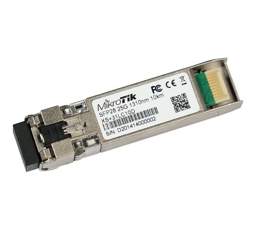 Трансивер MikroTik SFP/SFP+/SFP28 module 1/10/25G  SM 10km 1310nm (XS+31LC10D)