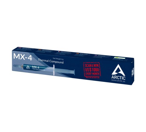 Термопаста Arctic MX-4 4 грамма 8,5 Вт/мК (ACTCP00002B) (701655) {50}