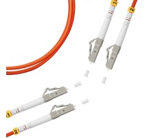 Шнур оптический PAT.2044 Патчкорд LC(UPC)-LC(UPC) MM OM2 3mm duplex LSZH - 5m