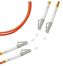 Шнур оптический PAT.2044 Патчкорд LC(UPC)-LC(UPC) MM OM2 3mm duplex LSZH - 5m