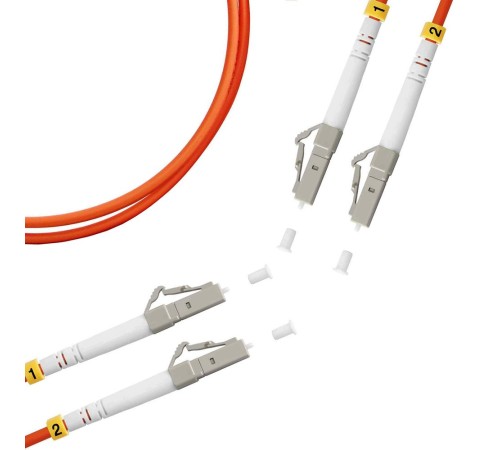 Шнур оптический PAT.6065 Патчкорд LC(UPC)-LC(UPC) MM OM2 3mm duplex LSZH - 1m Шнур оптический PAT.6065 Патчкорд LC(UPC)-LC(UPC) MM OM2 3mm duplex LSZH - 1m