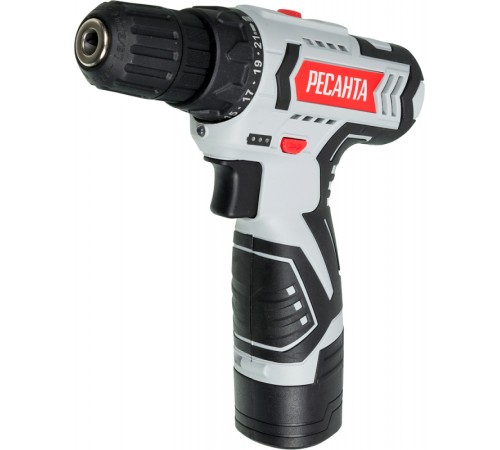 Дрель-шуруповерт Ресанта ДА-12-2ЛК аккум. патрон:быстрозажимной (кейс в комплекте)