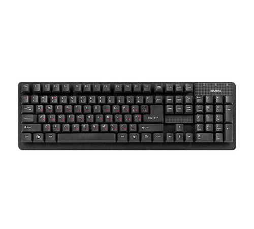 Клавиатура SVEN Standard 301 USB чёрная SVEN Standard 301 USB Black (SV-03100301UB) Клавиатура SVEN Standard 301 USB чёрная SVEN Standard 301 USB Black (SV-03100301UB)
