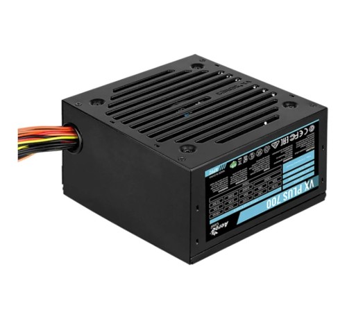 Блок питания Aerocool 700W Retail VX PLUS 700 ATX v2.3 Haswell, fan 12cm, 500mm cable, power cord, 20+4P, 4+4P, PCIe 6+2P x2, PATA x3, SATA x6, FDD (VX PLUS 700)