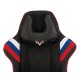 Кресло игровое Бюрократ VIKING 4 AERO белый/синий/красный искусст.кожа/ткань с подголов. крестовина пластик