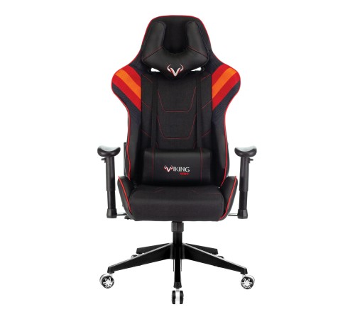 Кресло игровое Бюрократ VIKING 4 AERO черный/красный искусст.кожа/ткань с подголов. крестовина пластик