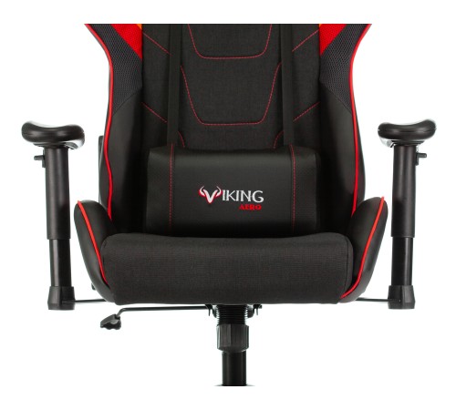 Кресло игровое Бюрократ VIKING 4 AERO черный/красный искусст.кожа/ткань с подголов. крестовина пластик