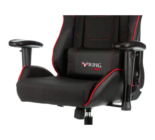 Кресло игровое Бюрократ VIKING 4 AERO черный/красный искусст.кожа/ткань с подголов. крестовина пластик