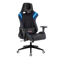 Кресло игровое Бюрократ VIKING 4 AERO черный/синий искусст.кожа/ткань с подголов. крестовина пластик