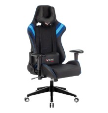 Кресло игровое Бюрократ VIKING 4 AERO черный/синий искусст.кожа/ткань с подголов. крестовина пластик