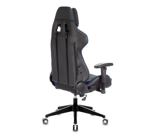Кресло игровое Бюрократ VIKING 4 AERO черный/синий искусст.кожа/ткань с подголов. крестовина пластик