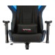 Кресло игровое Бюрократ VIKING 4 AERO черный/синий искусст.кожа/ткань с подголов. крестовина пластик