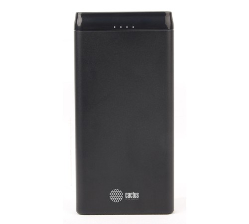Мобильный аккумулятор Cactus CS-PBFSFT-10000 Li-Pol 10000mAh 2.1A+2.1A черный 2xUSB материал пластик