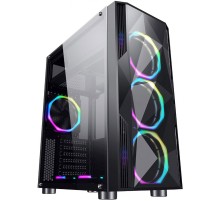 Корпус Formula F-3401 (V1) черный без БП ATX 3x120mm 2xUSB2.0 1xUSB3.0 audio bott PSU