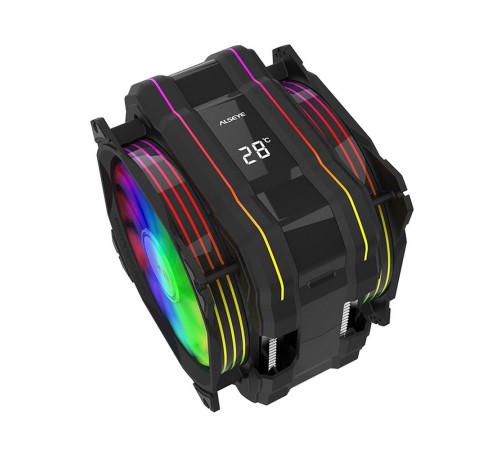 M120D Universal, 200W, Heat pipe 6mm*6, 120mm FAN 700~1900rpm, 73.75CFM, 41.2dBA, 8 LED, LED temperature cover RTL, (874289) M120D Universal, 200W, Heat pipe 6mm*6, 120mm FAN 700~1900rpm, 73.75CFM, 41.2dBA, 8 LED, LED temperature cover RTL, (874289)