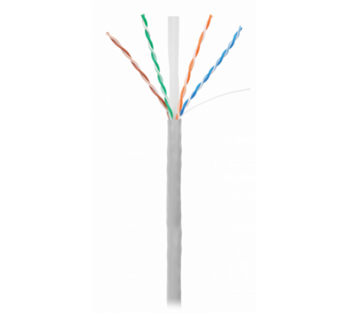 Кабель NETLAN U/UTP 4 пары, Кат.6 (Класс E), 250МГц, одножильный, BC (чистая медь), внутренний, PVC нг(B), серый, 305м Кабель NETLAN U/UTP 4 пары, Кат.6 (Класс E), 250МГц, одножильный, BC (чистая медь), внутренний, PVC нг(B), серый, 305м