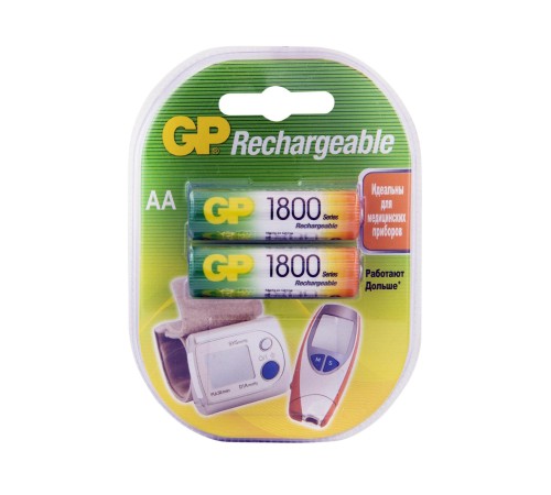 Аккумулятор GP 180AAHC AA NiMH 1800mAh (2шт) Аккумулятор GP 180AAHC AA NiMH 1800mAh (2шт)