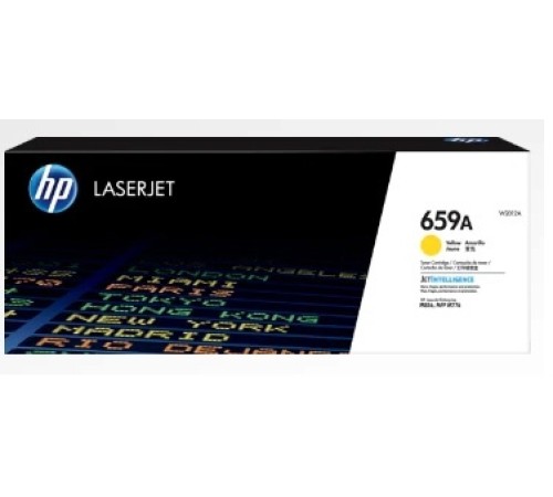 Картридж лазерный HP 659 W2012A желтый (13000стр.) для HP LJ M856/M776 Картридж лазерный HP 659 W2012A желтый (13000стр.) для HP LJ M856/M776