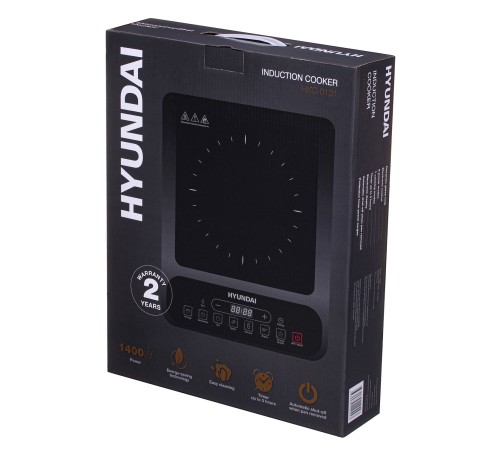 Плита Индукционная Hyundai HYC-0101 черный стеклокерамика (настольная)