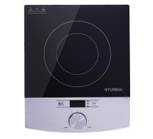 Плита Индукционная Hyundai HYC-0102 серебристый/черный стеклокерамика (настольная)