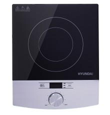 Плита Индукционная Hyundai HYC-0102 серебристый/черный стеклокерамика (настольная)