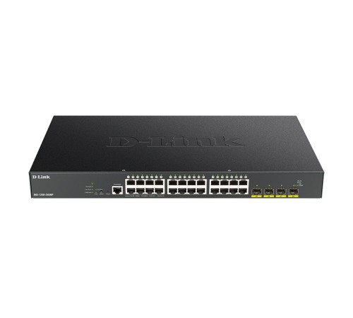 Коммутатор D-Link DGS-1250-28XMP DGS-1250-28XMP/A1A 24G 4SFP+ 24PoE 370W настраиваемый