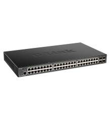 Коммутатор D-Link DGS-1250-52XMP/A1A 48G 4SFP+ 48PoE+ 370W настраиваемый