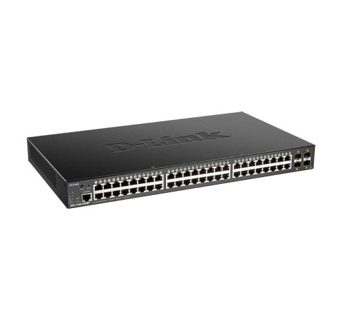 Коммутатор D-Link DGS-1250-52XMP/A1A 48G 4SFP+ 48PoE+ 370W настраиваемый