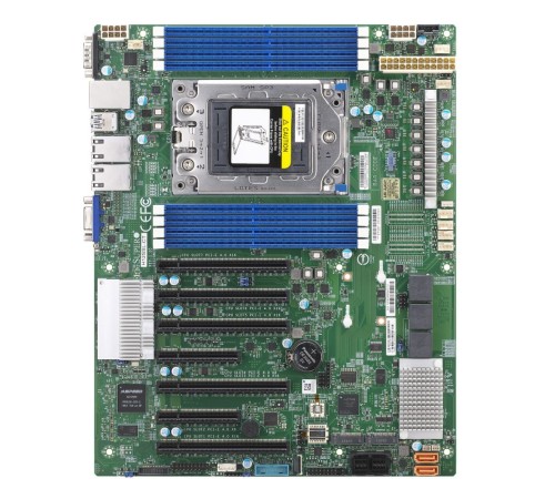 Материнская Плата SuperMicro MBD-H12SSL-I-O Soc-SP3 ATX 8xDDR4 8xSATA3 SATA RAID BCM5720/RTL8211F PHY 2хGgbEth Ret