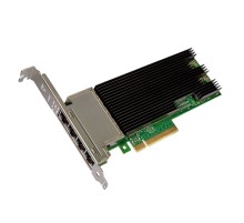 X710-T4 Intel® Ethernet Converged Network Adapter 4x RJ45 port 10GbE/1GbE, PCI-E v3 x8, iSCSI, FCoE, NFS, VMDq. PCI-SIG* SR-IOV, RTL {5}