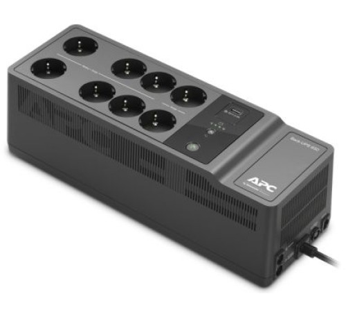 ИБП APC Back-UPS 650ВА, 400ватт, 230В, 6 розеток с батарейной защитой и 2 с сетевой фильтрацией, порт для зарядки USB Type-C and A, черный APC by Schneider Electric APC Back-UPS 650VA (BE650G2-RS) ИБП APC Back-UPS 650ВА, 400ватт, 230В, 6 розеток с батарейной защитой и 2 с сетевой фильтрацией, порт для зарядки USB Type-C and A, черный APC by Schneider Electric APC Back-UPS 650VA (BE650G2-RS)