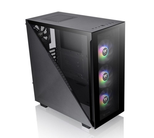 Корпус Thermaltake Divider 300 TG ARGB черный без БП ATX 2x120mm 2xUSB3.0 audio front door bott PSU