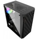 Powercase CMIMTB-L3 Корпус Mistral Micro T3B, Tempered Glass, Mesh, 2x 140mm + 1х 120mm 5-color fan, чёрный, mATX  (CMIMTB-L3)