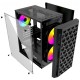 Powercase CMIMTB-L3 Корпус Mistral Micro T3B, Tempered Glass, Mesh, 2x 140mm + 1х 120mm 5-color fan, чёрный, mATX  (CMIMTB-L3)