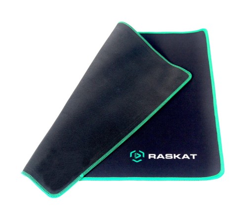 Коврик для мышки Raskat XP18 (ACD-XP18-RRB) Коврик для мышки Raskat XP18 черный с зеленым, тканевый, 400х450х3мм, нейлон + резина, обшитый, RTL