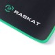 Коврик для мышки Raskat XP18 (ACD-XP18-RRB) Коврик для мышки Raskat XP18 черный с зеленым, тканевый, 400х450х3мм, нейлон + резина, обшитый, RTL