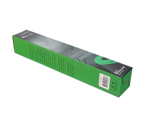 Коврик для мышки Raskat XP18 (ACD-XP18-RRB) Коврик для мышки Raskat XP18 черный с зеленым, тканевый, 400х450х3мм, нейлон + резина, обшитый, RTL